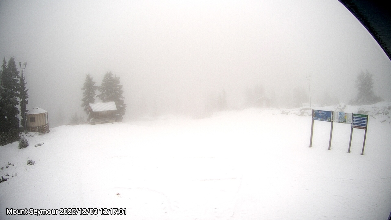 Webcam frame from Mount Seymour at 2025/12/03 12:00