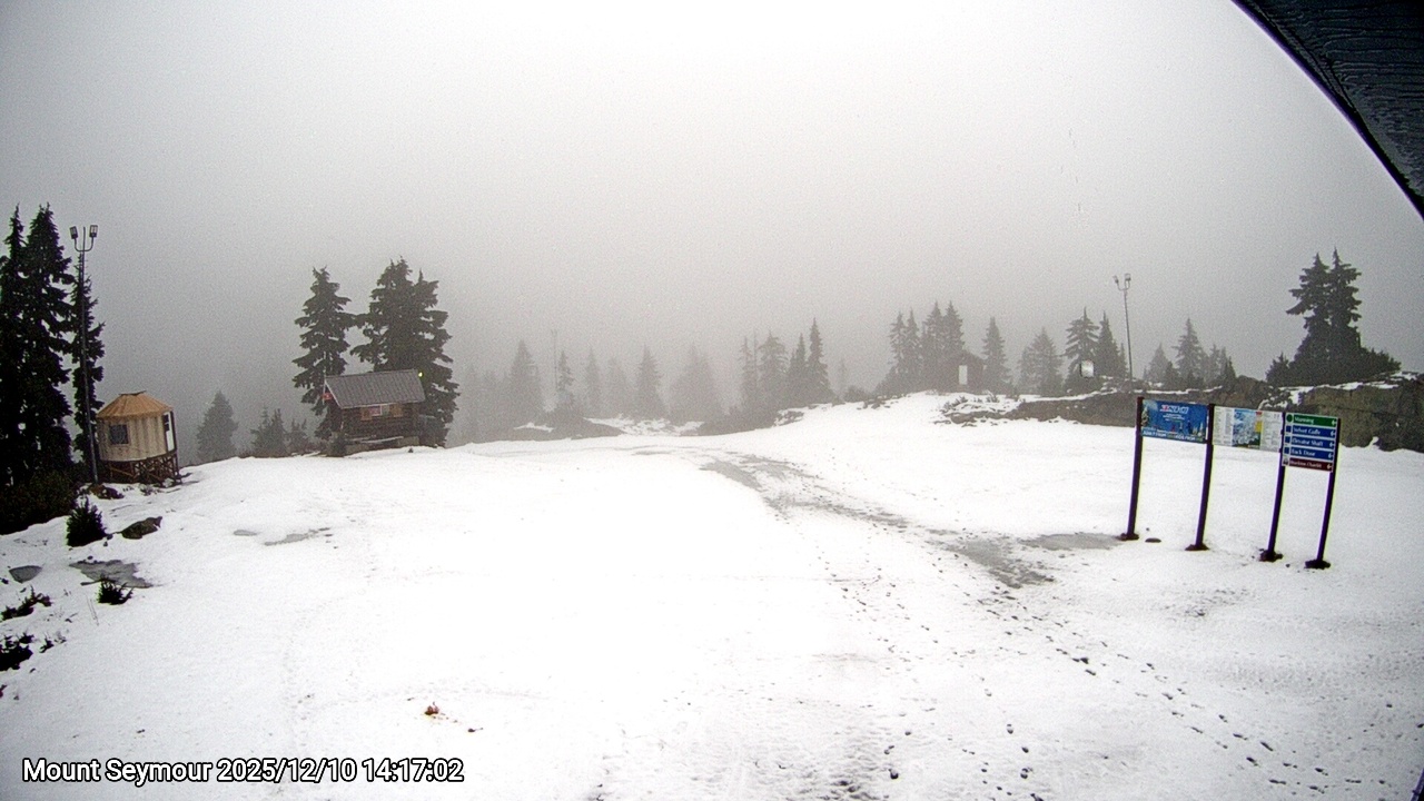 Webcam frame from Mount Seymour on 2025/12/10