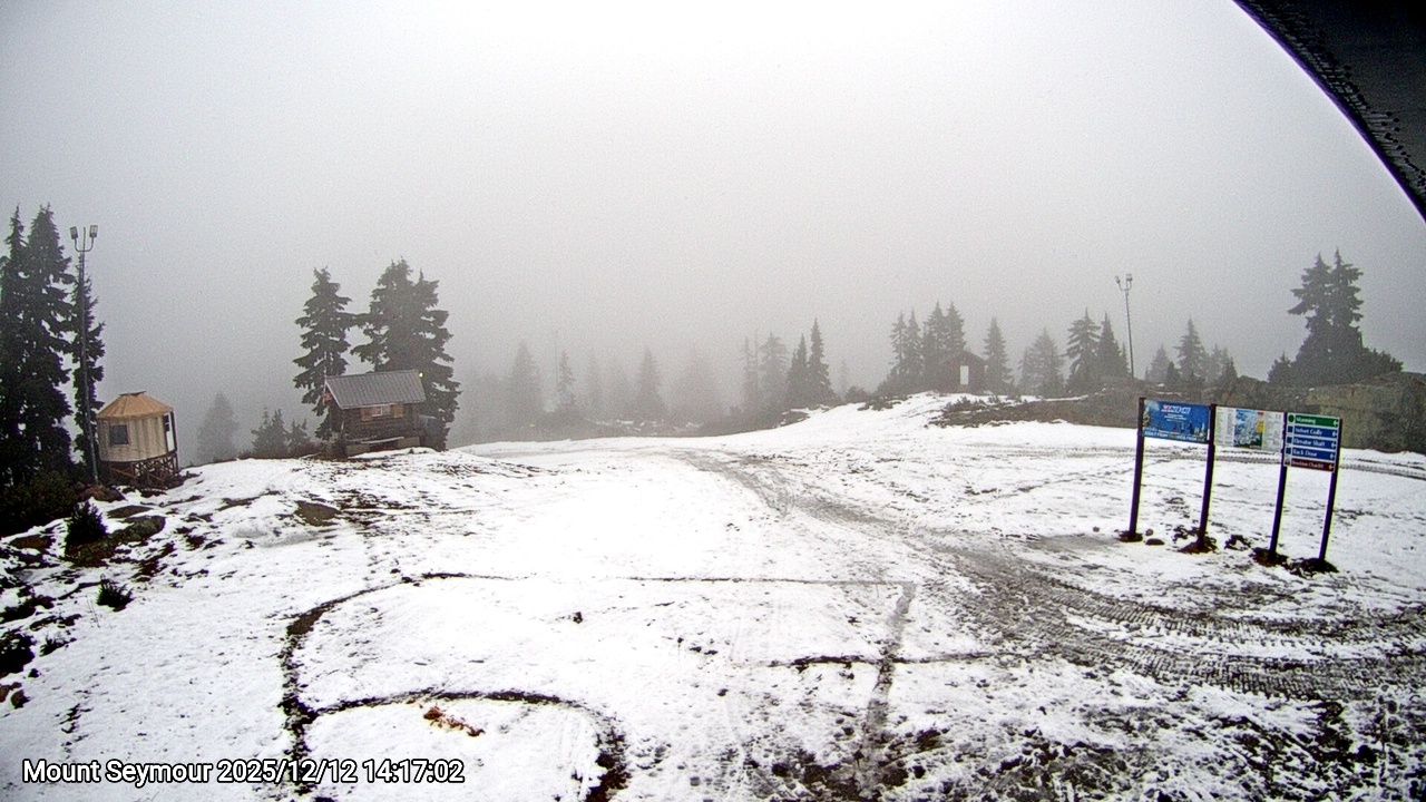 Webcam frame from Mount Seymour on 2025/12/12