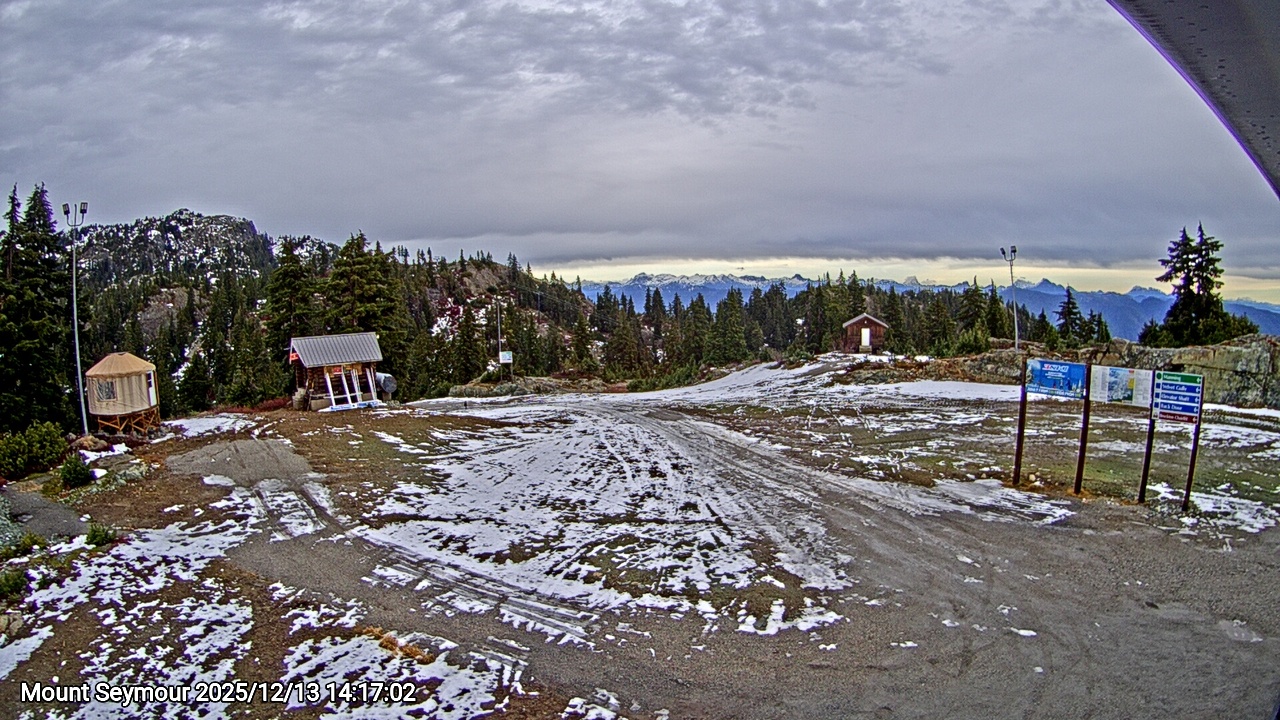 Webcam frame from Mount Seymour on 2025/12/13