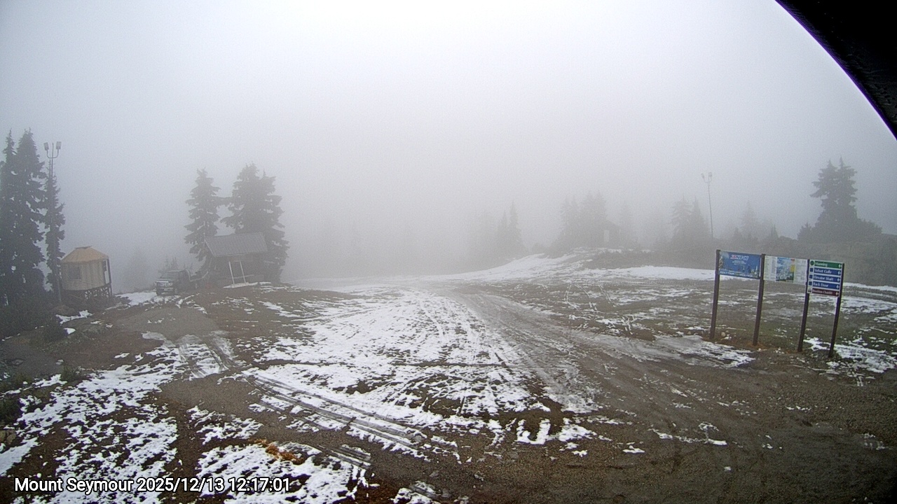 Webcam frame from Mount Seymour at 2025/12/13 12:00