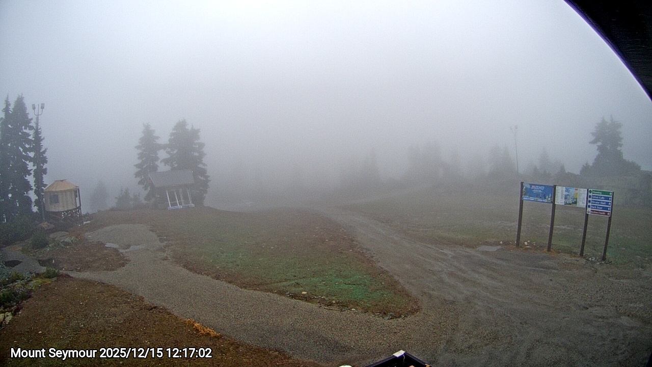 Webcam frame from Mount Seymour at 2025/12/15 12:00