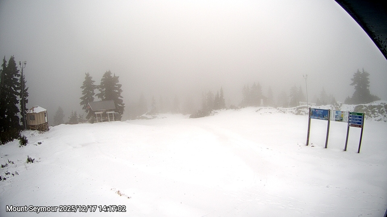 Webcam frame from Mount Seymour on 2025/12/17