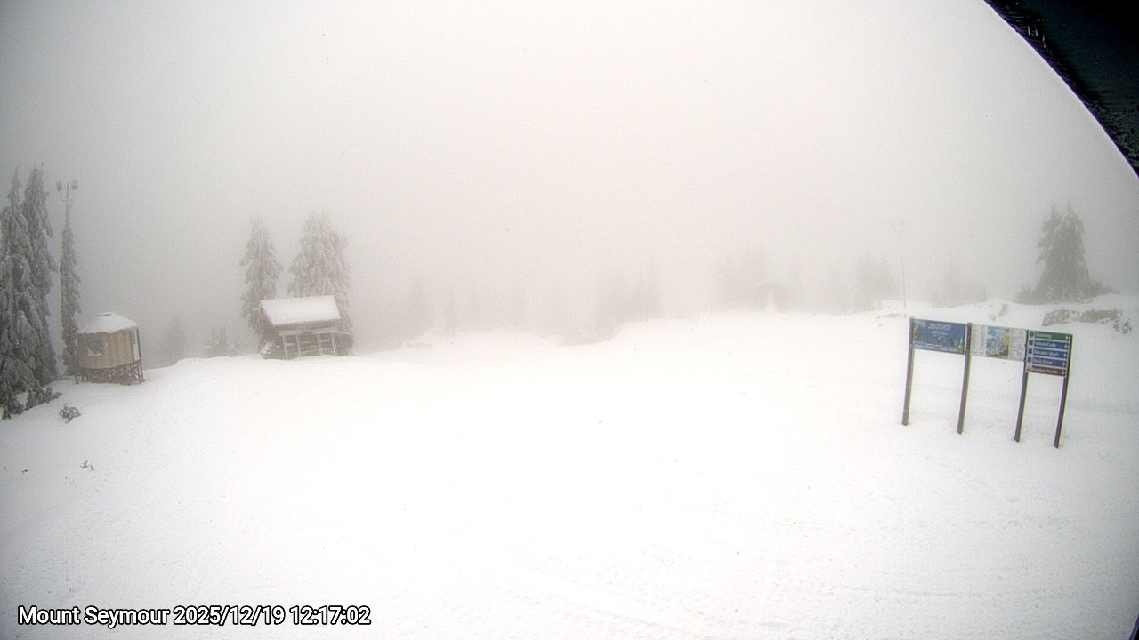 Webcam frame from Mount Seymour at 2025/12/19 12:00