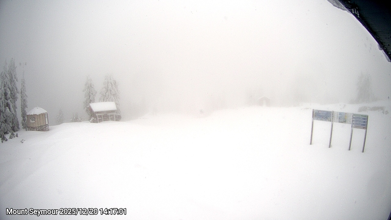 Webcam frame from Mount Seymour on 2025/12/20