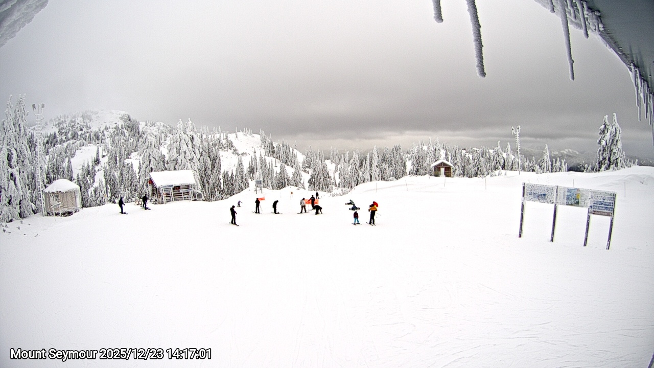 Webcam frame from Mount Seymour on 2025/12/23
