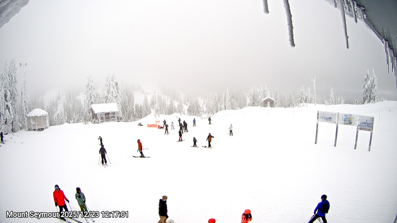 Webcam frame from Mount Seymour at 2025/12/23 12:00