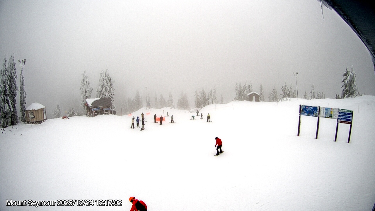 Webcam frame from Mount Seymour at 2025/12/24 12:00