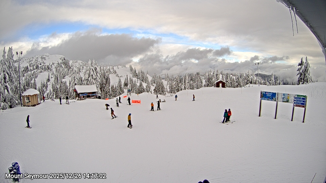 Webcam frame from Mount Seymour on 2025/12/26