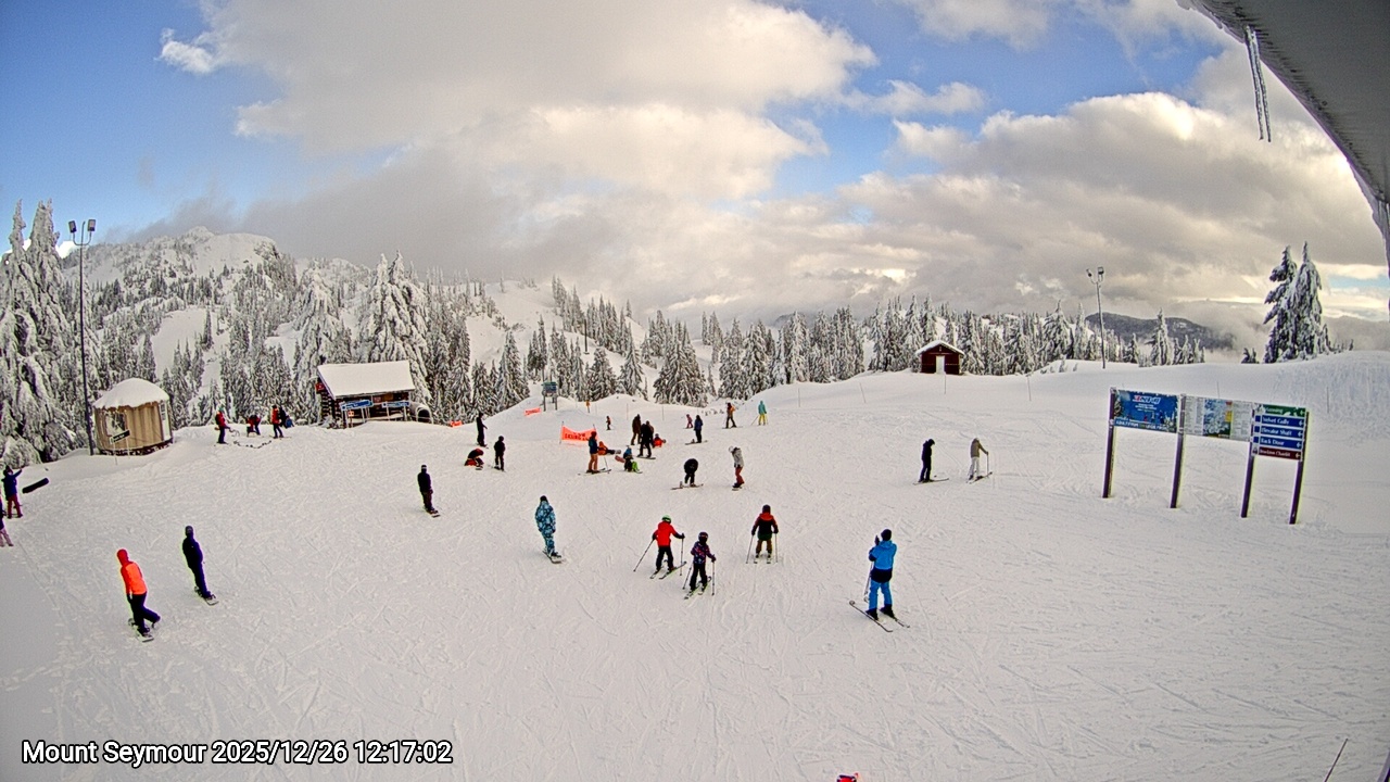 Webcam frame from Mount Seymour at 2025/12/26 12:00