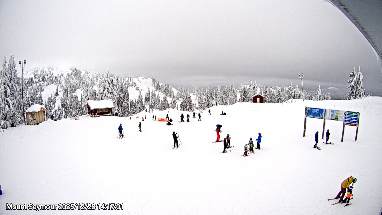 Webcam frame from Mount Seymour on 2025/12/28
