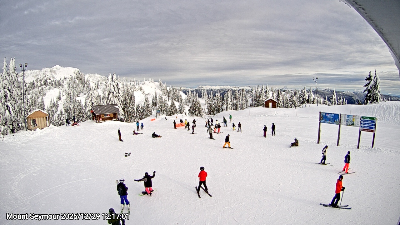 Webcam frame from Mount Seymour at 2025/12/29 12:00