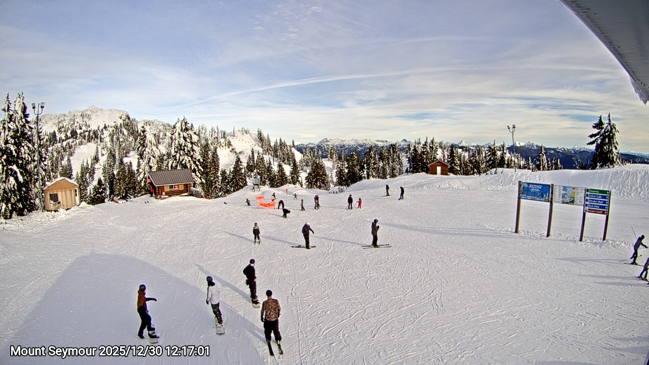 Webcam frame from Mount Seymour at 2025/12/30 12:00