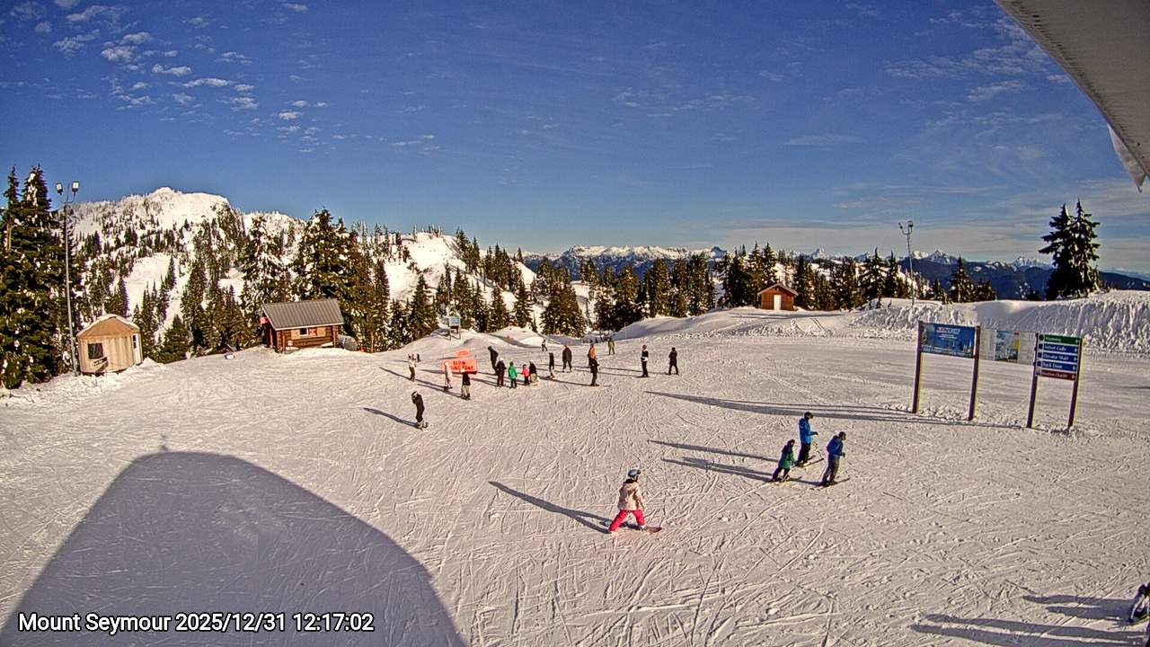 Webcam frame from Mount Seymour at 2025/12/31 12:00