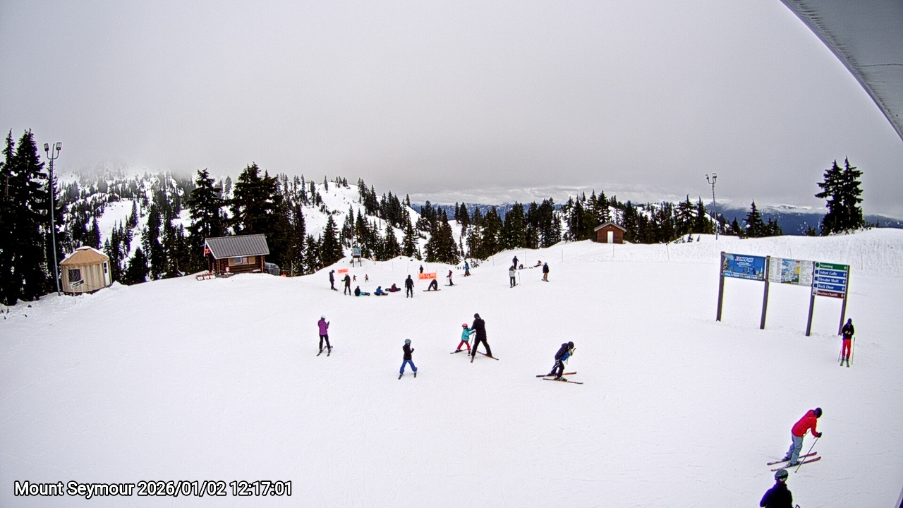 Webcam frame from Mount Seymour at 2026/01/02 12:00