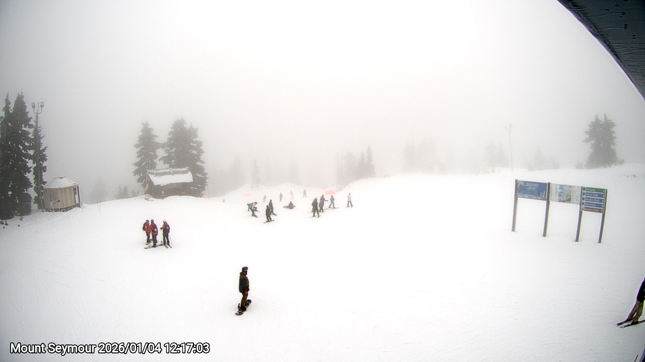 Webcam frame from Mount Seymour at 2026/01/04 12:00