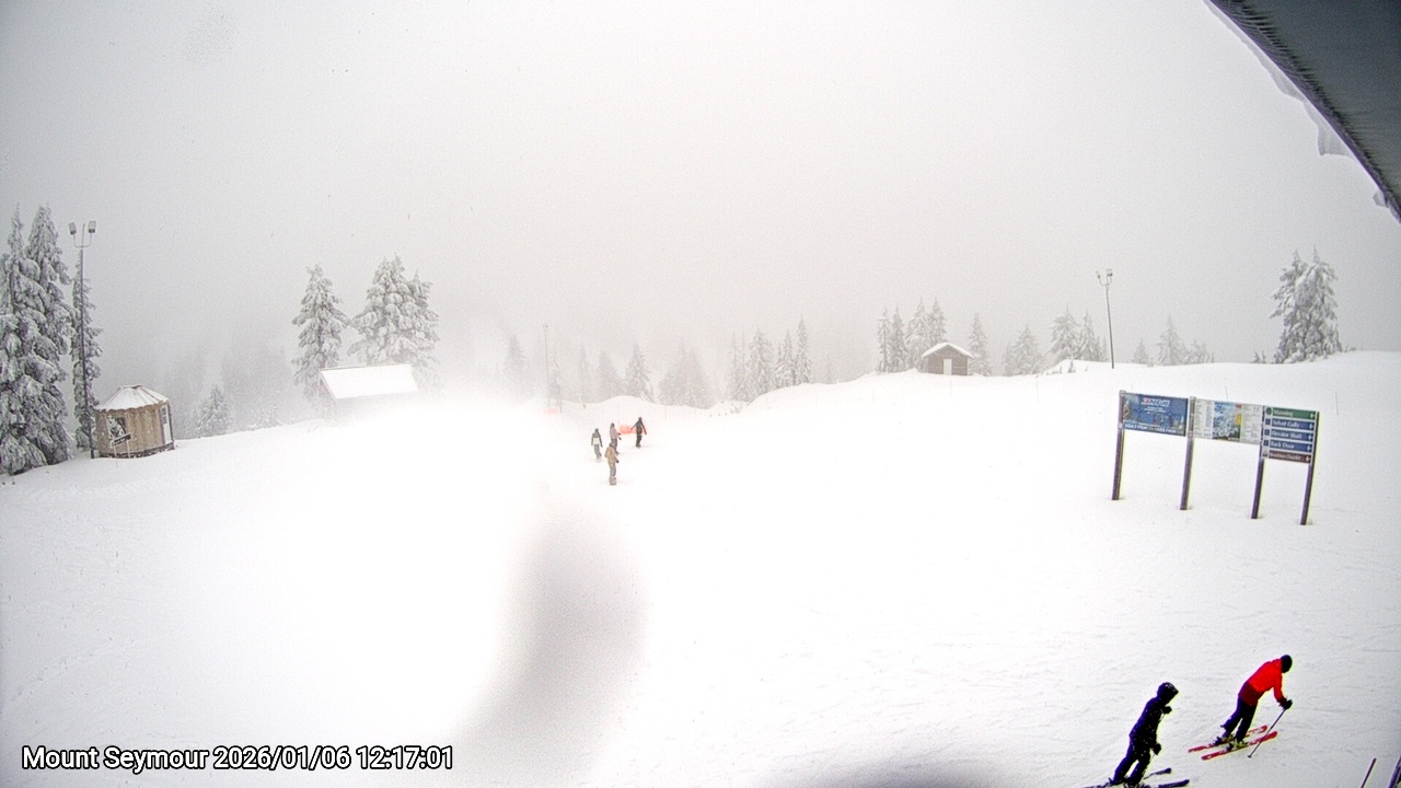 Webcam frame from Mount Seymour at 2026/01/06 12:00
