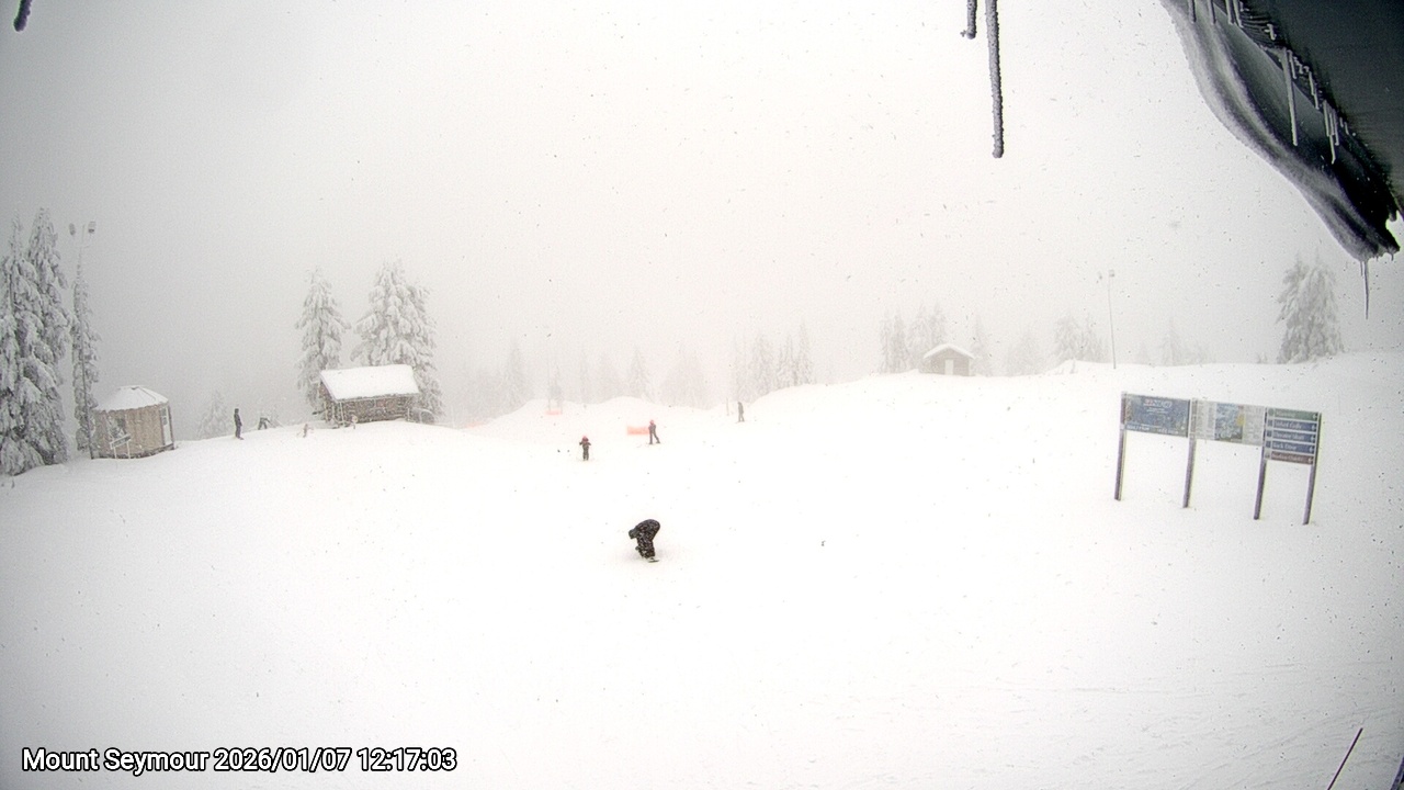 Webcam frame from Mount Seymour at 2026/01/07 12:00