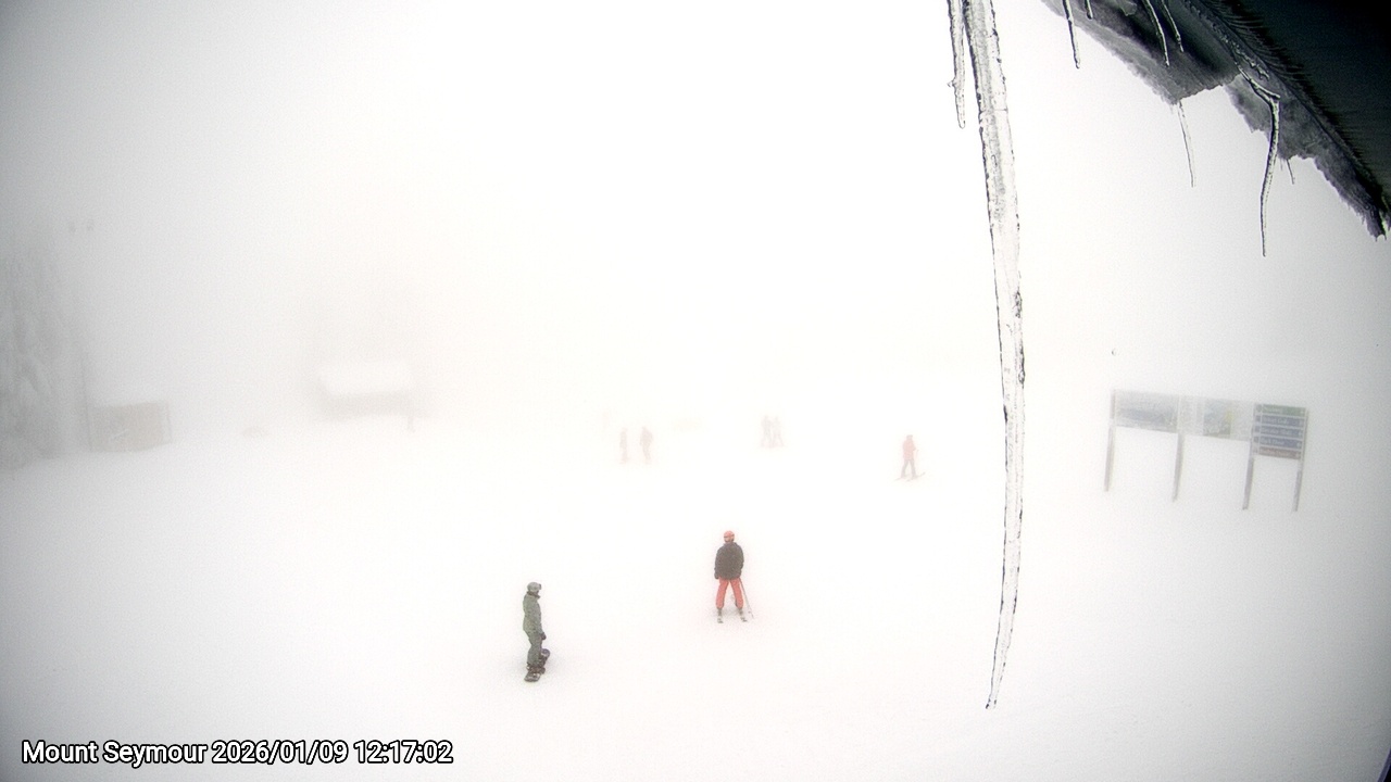 Webcam frame from Mount Seymour at 2026/01/09 12:00