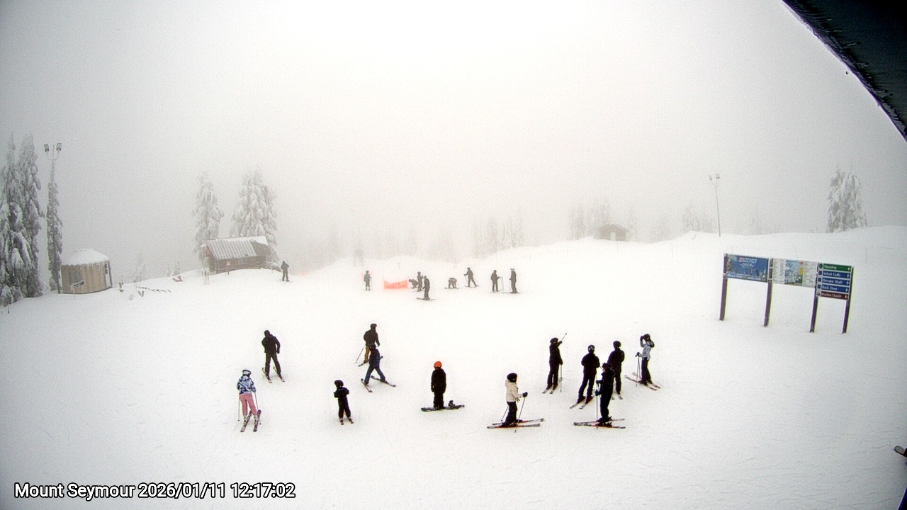 Webcam frame from Mount Seymour at 2026/01/11 12:00