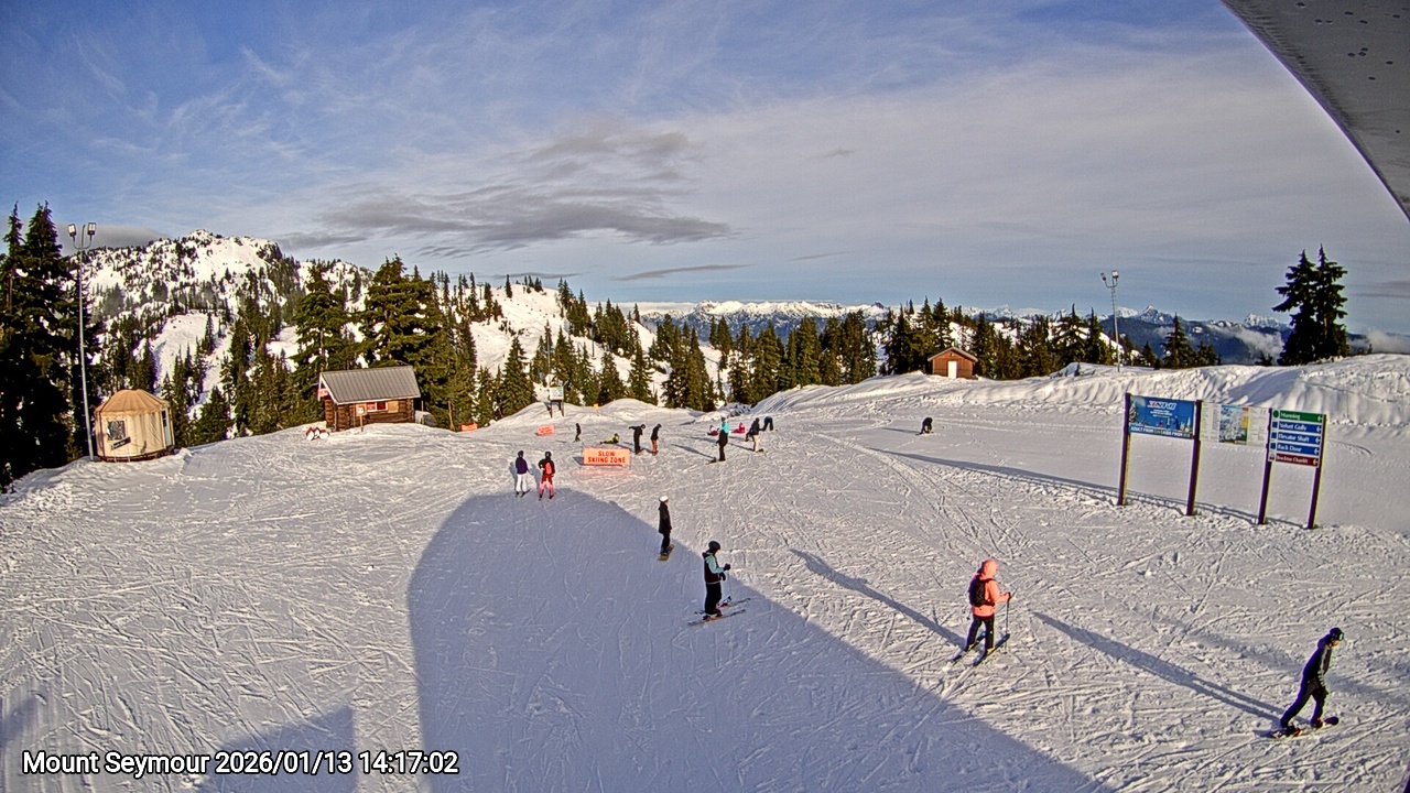 Webcam frame from Mount Seymour on 2026/01/13