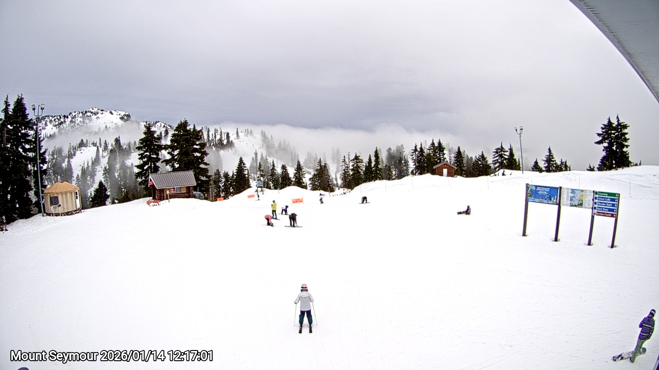 Webcam frame from Mount Seymour at 2026/01/14 12:00