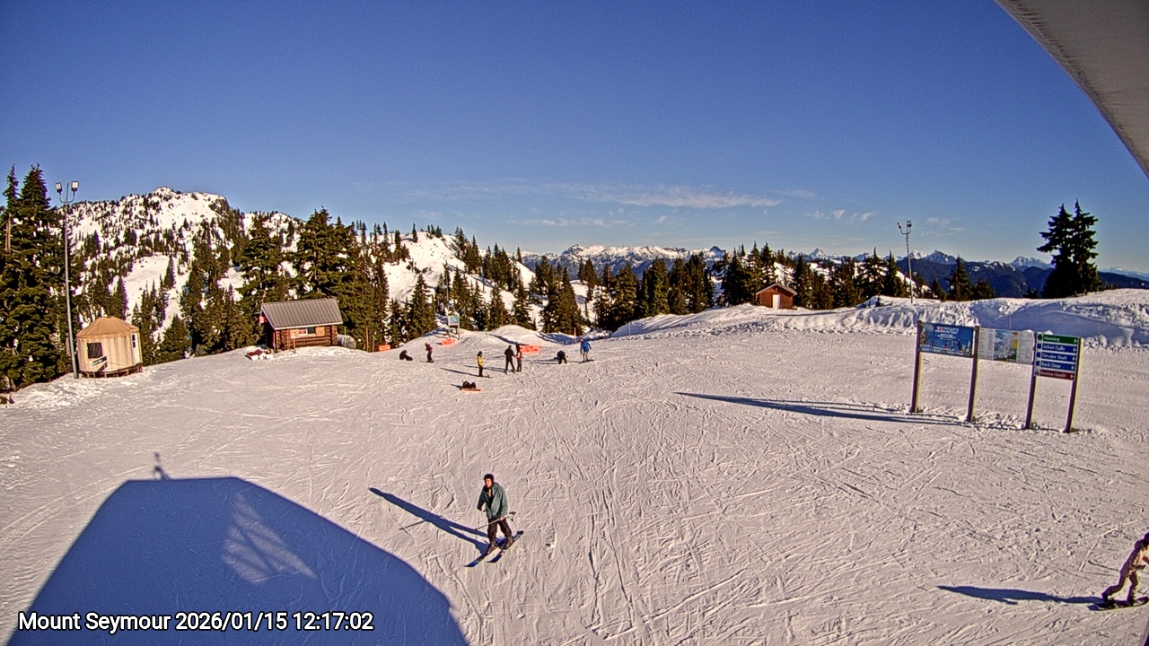 Webcam frame from Mount Seymour at 2026/01/15 12:00