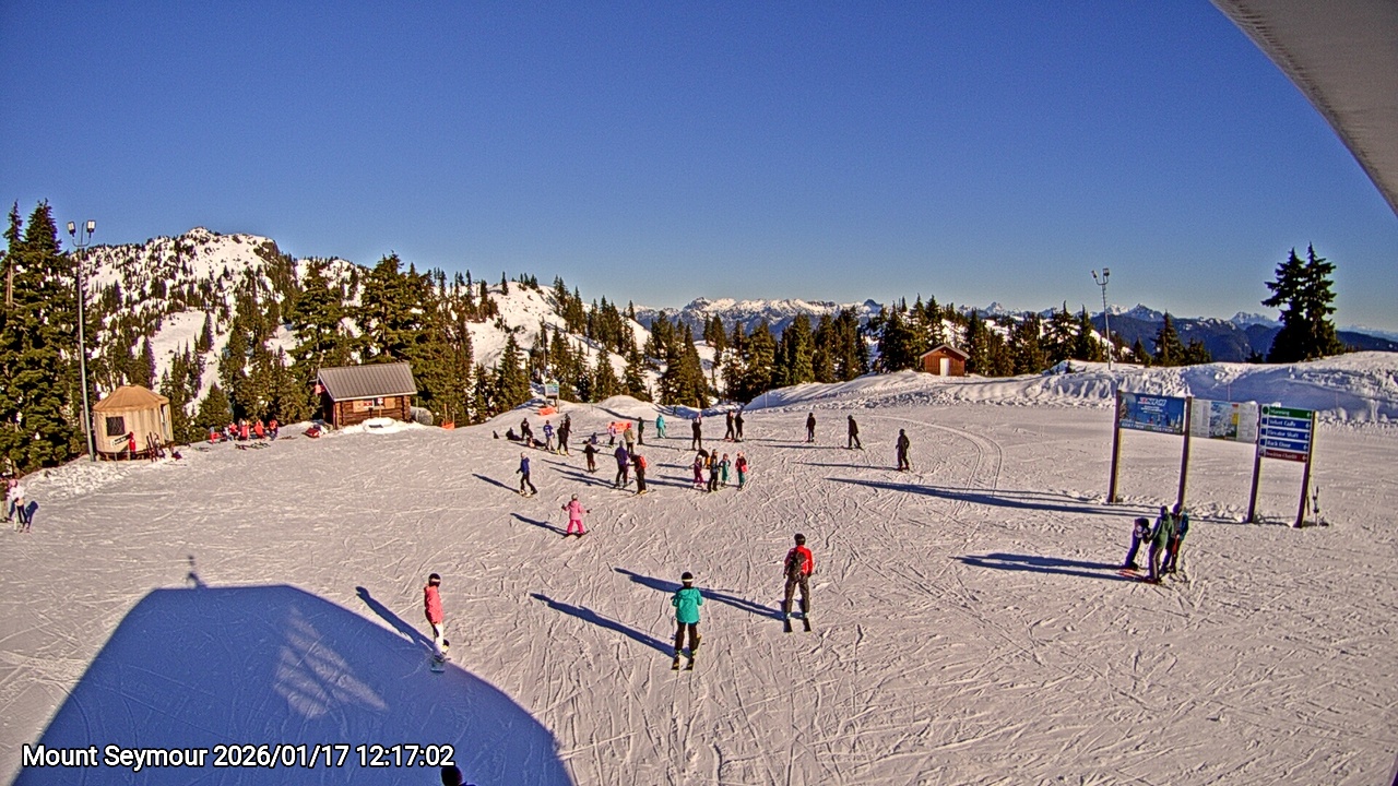 Webcam frame from Mount Seymour at 2026/01/17 12:00