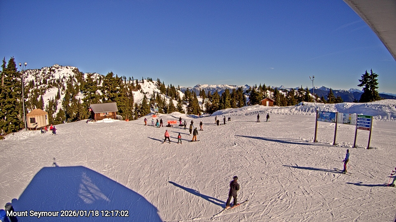 Webcam frame from Mount Seymour at 2026/01/18 12:00
