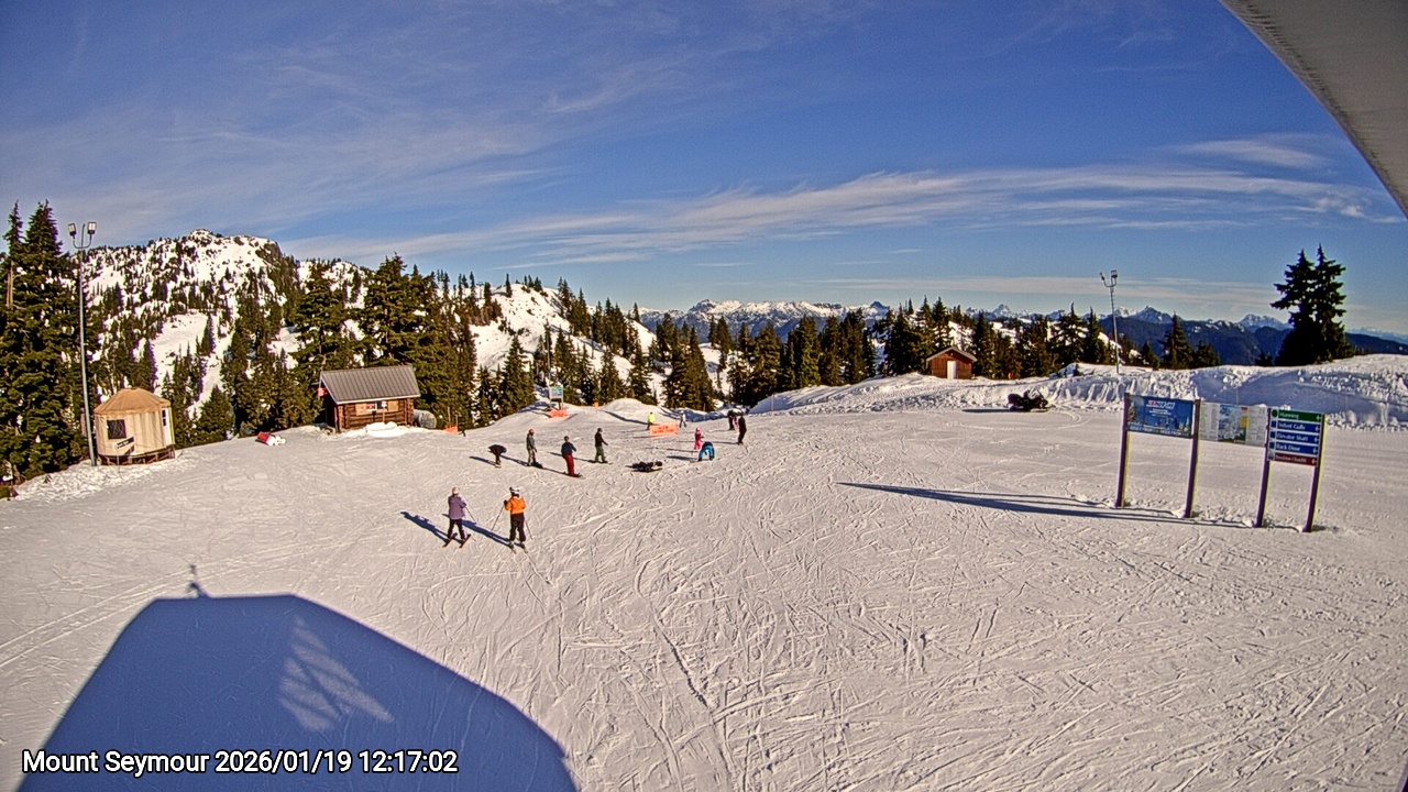 Webcam frame from Mount Seymour at 2026/01/19 12:00