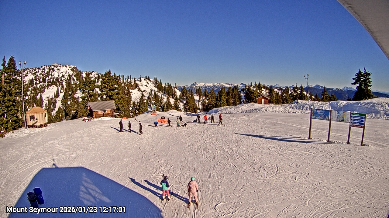 Webcam frame from Mount Seymour at 2026/01/23 12:00