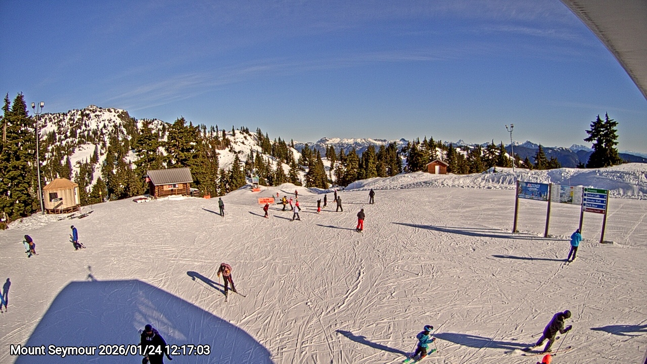 Webcam frame from Mount Seymour at 2026/01/24 12:00