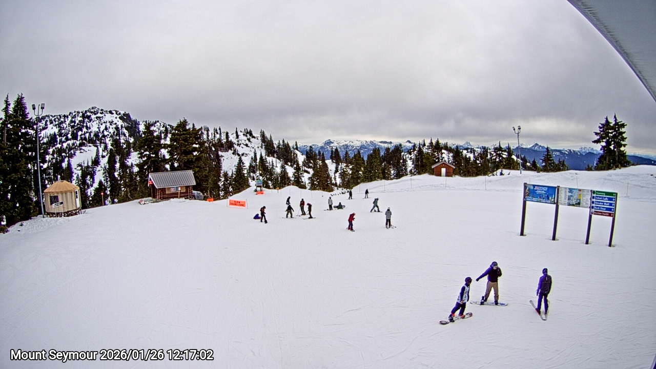 Webcam frame from Mount Seymour at 2026/01/26 12:00