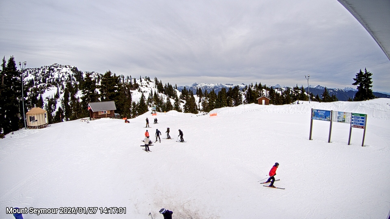 Webcam frame from Mount Seymour on 2026/01/27
