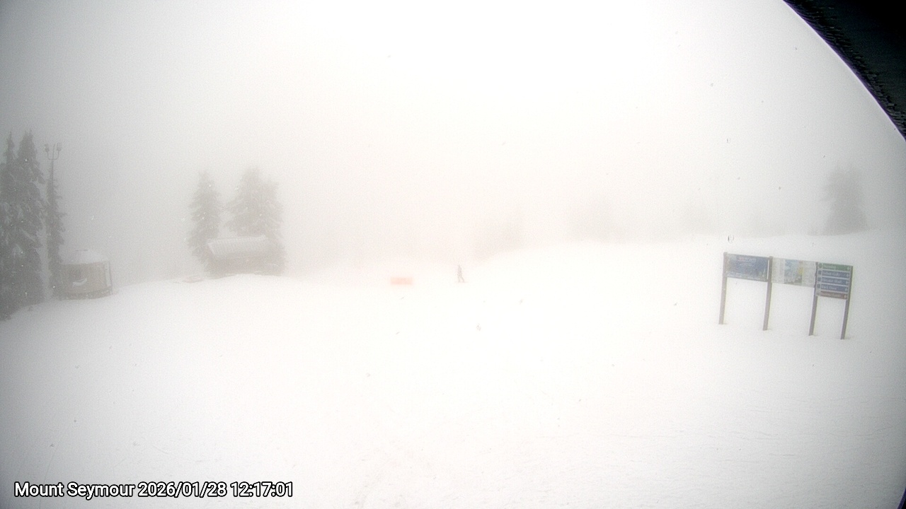 Webcam frame from Mount Seymour at 2026/01/28 12:00