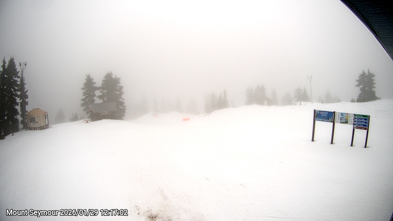Webcam frame from Mount Seymour at 2026/01/29 12:00