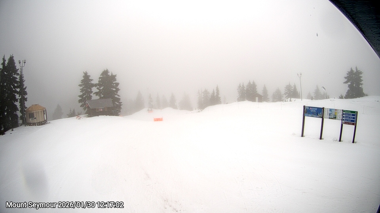 Webcam frame from Mount Seymour at 2026/01/30 12:00