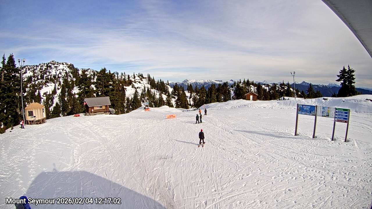 Webcam frame from Mount Seymour at 2026/02/04 12:00