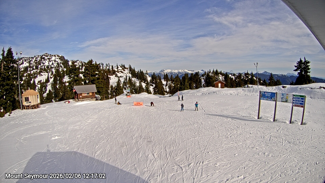 Webcam frame from Mount Seymour at 2026/02/06 12:00