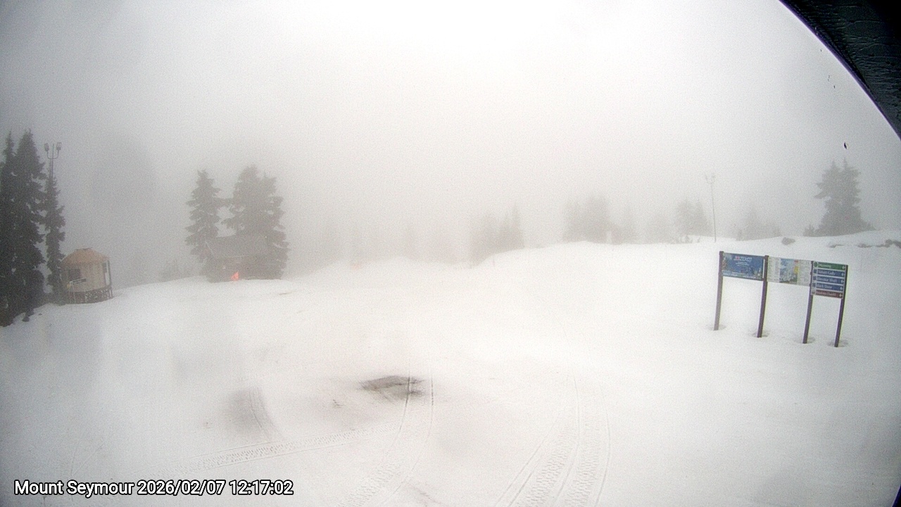 Webcam frame from Mount Seymour at 2026/02/07 12:00