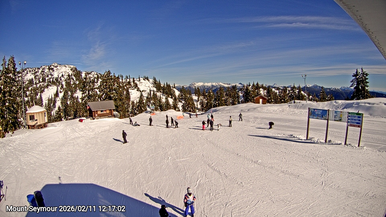 Webcam frame from Mount Seymour at 2026/02/11 12:00