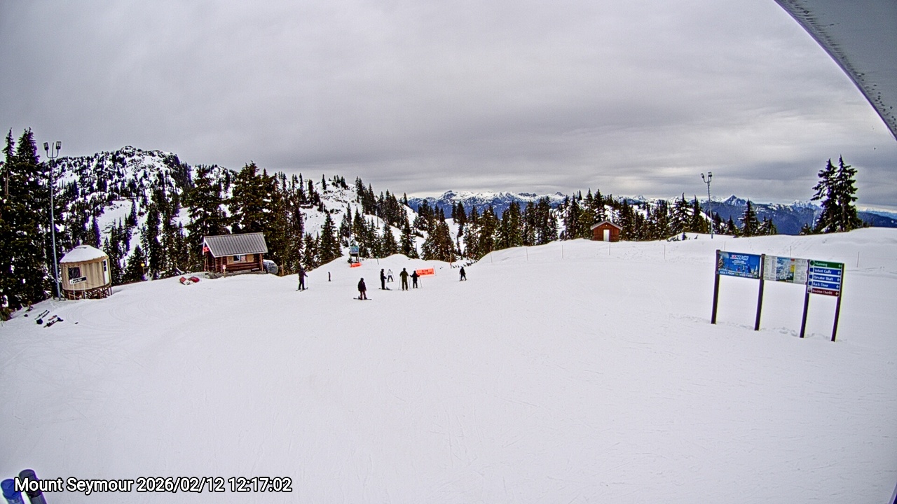 Webcam frame from Mount Seymour at 2026/02/12 12:00