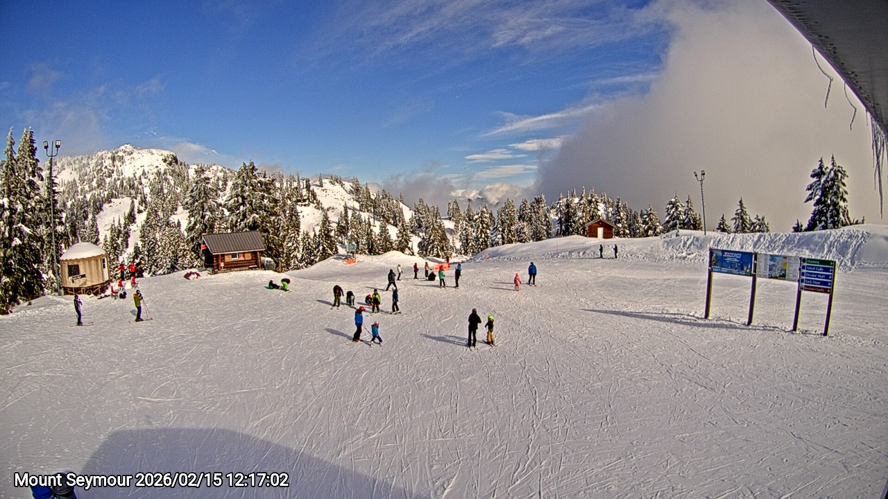 Webcam frame from Mount Seymour at 2026/02/15 12:00