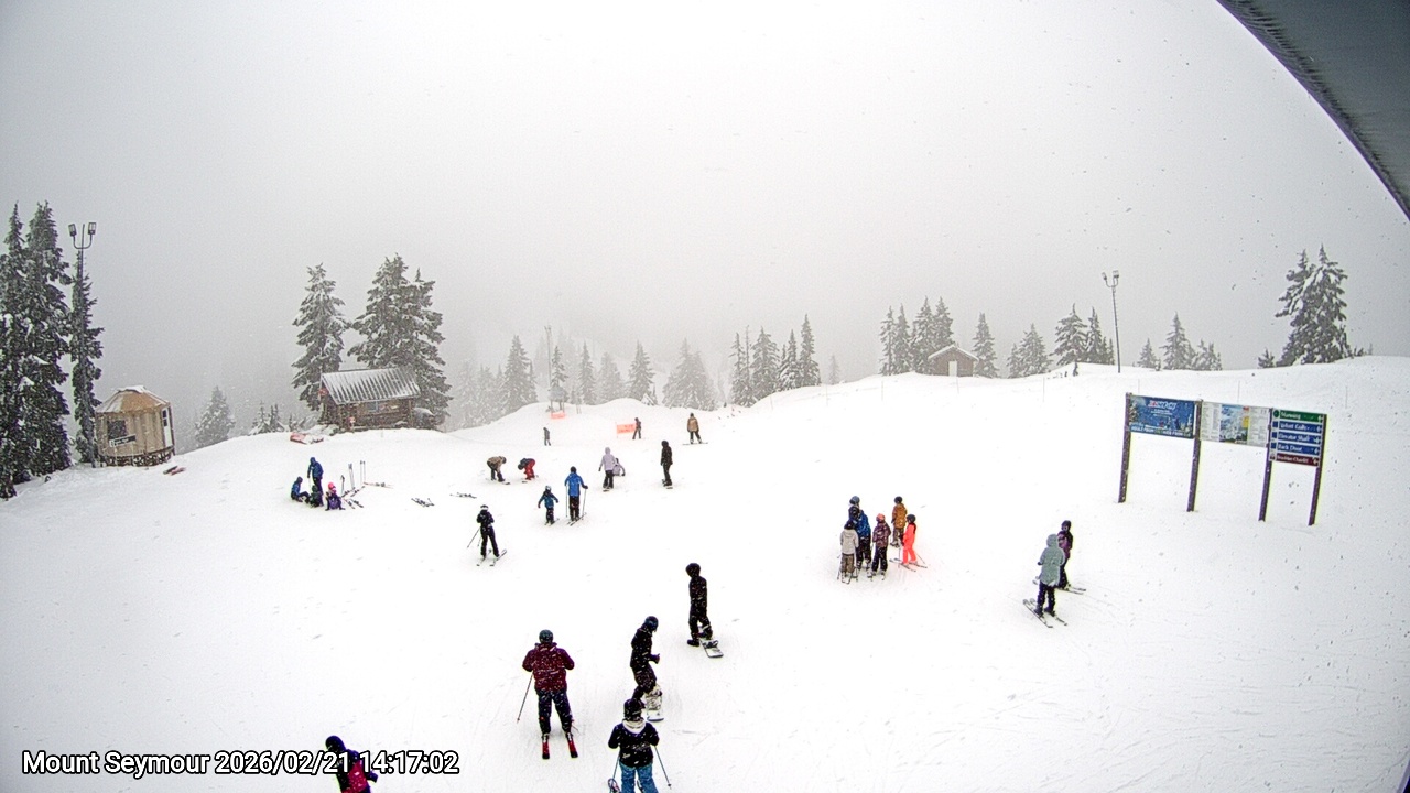 Webcam frame from Mount Seymour on 2026/02/21