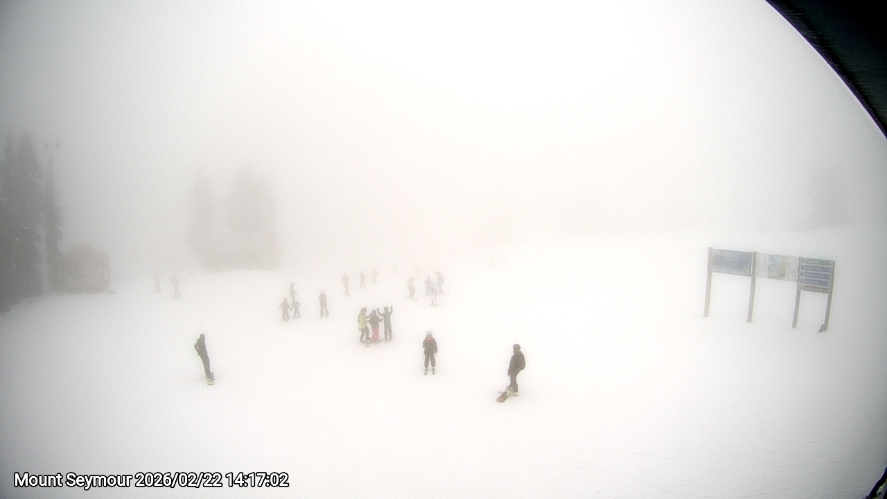 Webcam frame from Mount Seymour on 2026/02/22