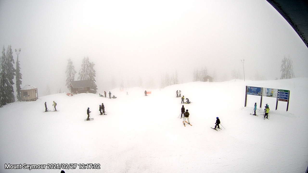 Webcam frame from Mount Seymour at 2026/02/27 12:00