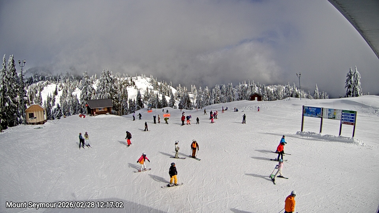 Webcam frame from Mount Seymour at 2026/02/28 12:00
