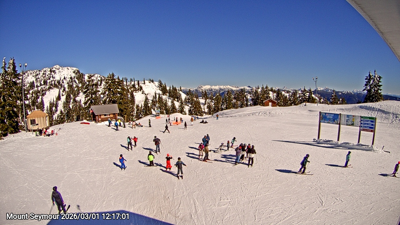 Webcam frame from Mount Seymour at 2026/03/01 12:00