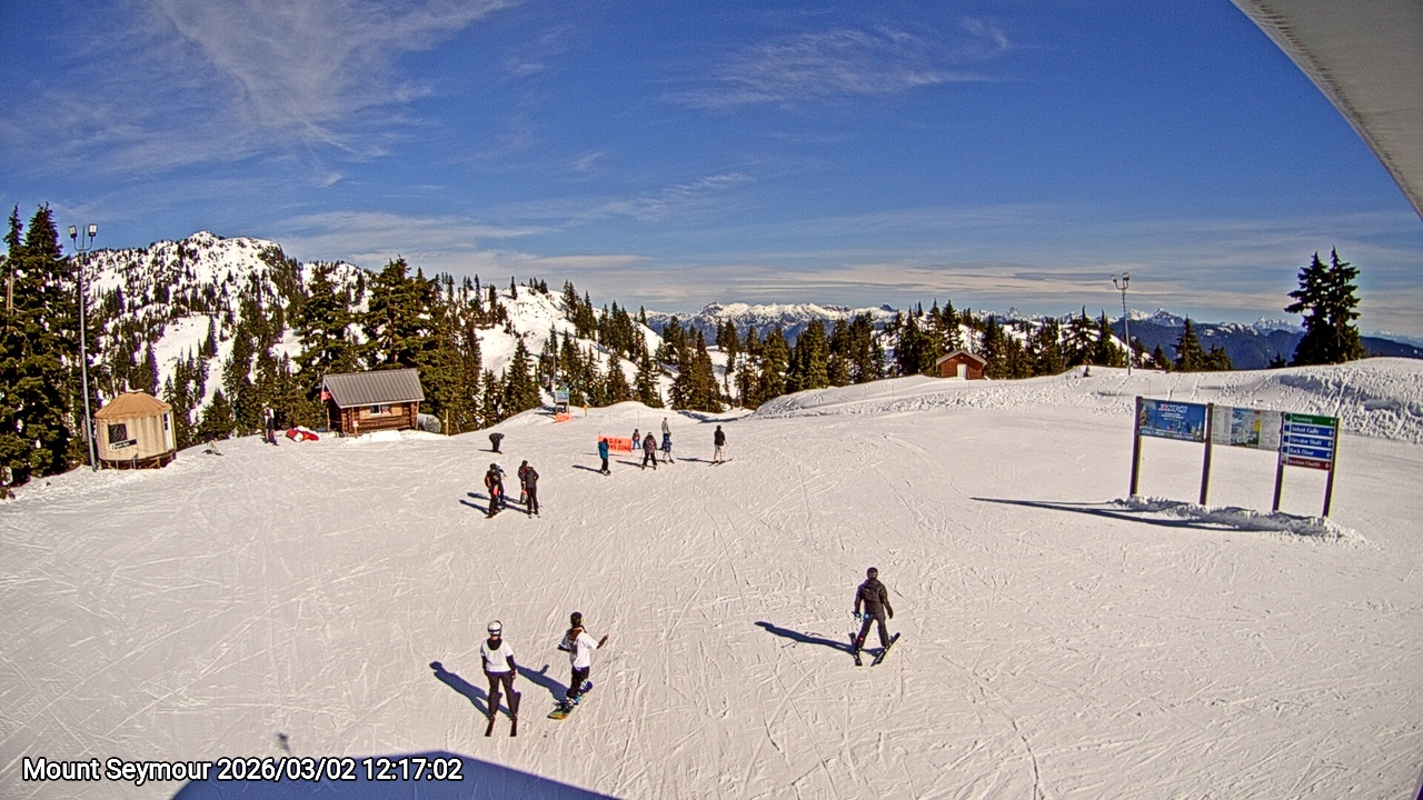 Webcam frame from Mount Seymour at 2026/03/02 12:00