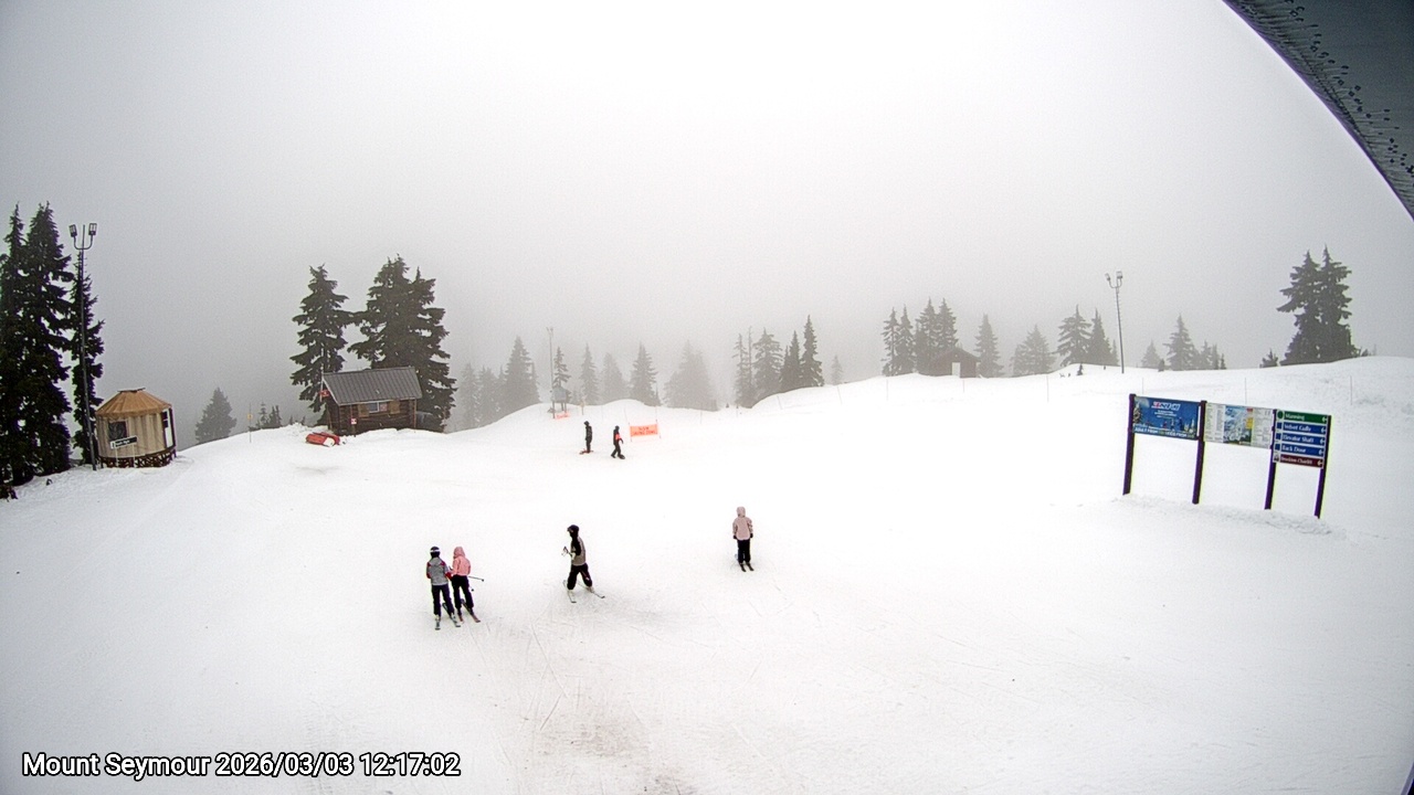Webcam frame from Mount Seymour at 2026/03/03 12:00